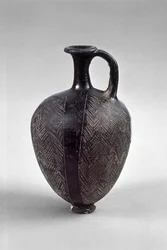 Krug mit eingravierter Dekoration, wahrscheinlich prädynastisches Ägypten